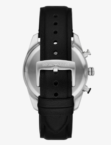 Relógio Empório Armani Racer Cronógrafo Em Couro AR11635B1 - Henri Store