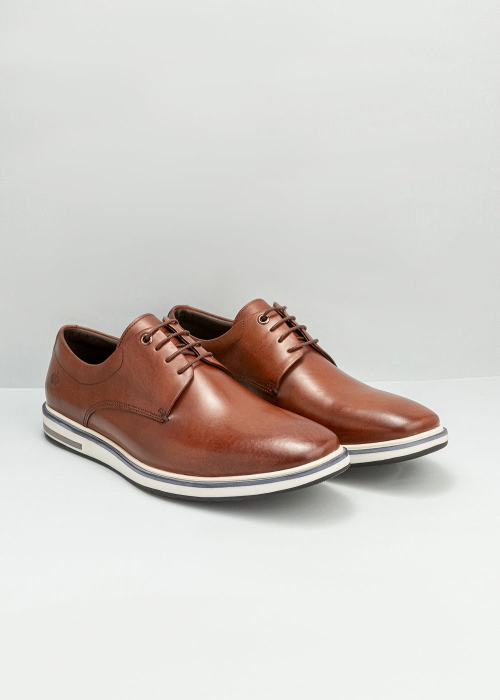 Sapato Dom Henrico 176089 Derby Napa Romana Conhaque - Henri Store