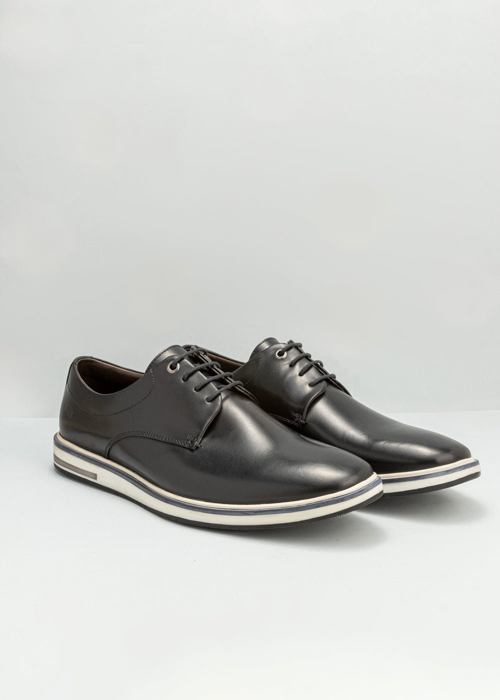 Sapato Dom Henrico 176089 Derby Napa Romana Preta - Henri Store