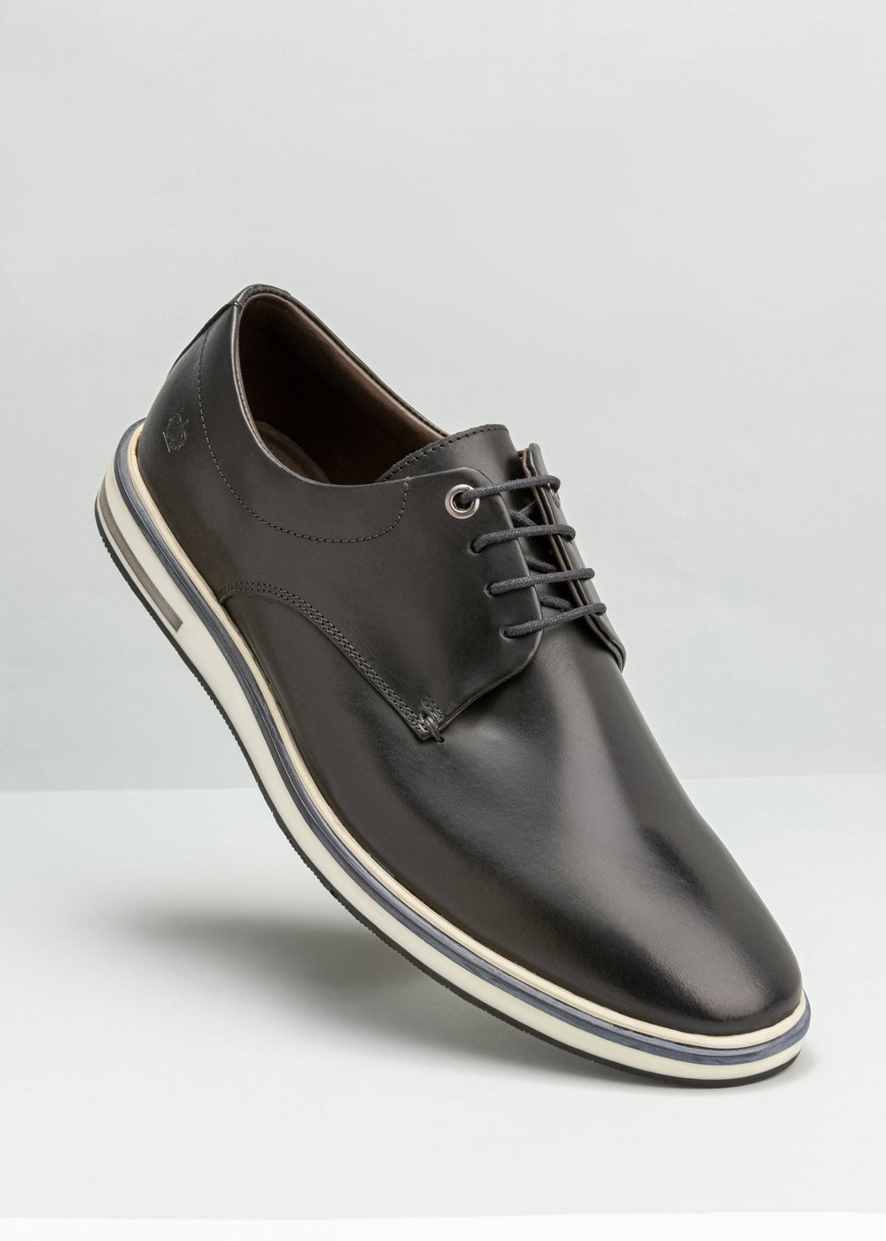 Sapato Dom Henrico 176089 Derby Napa Romana Preta - Henri Store