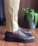 Sapato Dom Henrico Cerviatto Brown Napa Pinhão Extralight - Henri Store