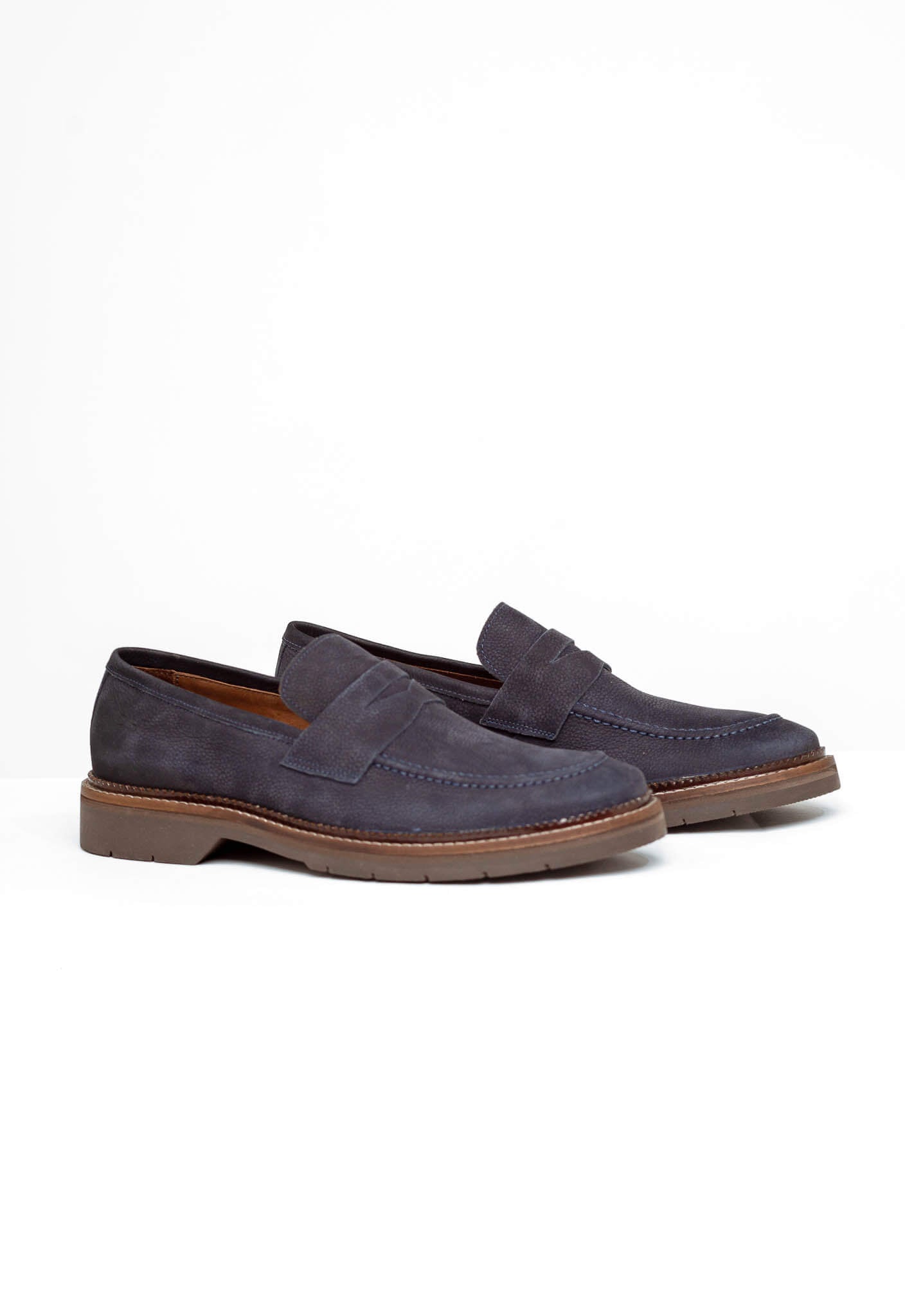 Sapato Dom Henrico Velvet Navy Marinho 106032 - Henri Store