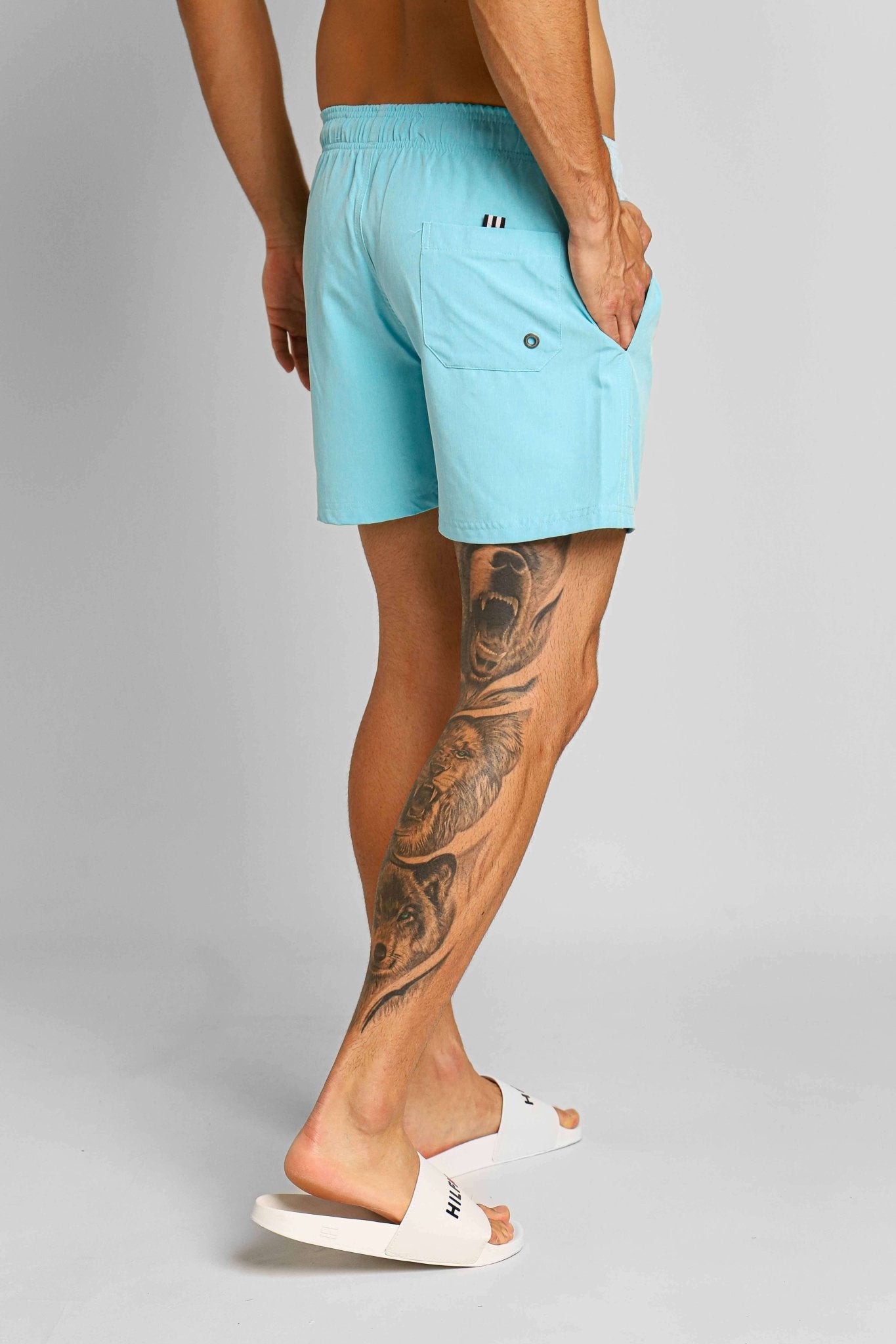 Short Boxer Eleven Basico Texturizado Azul - Henri Store