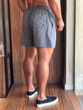 Short Boxer Eleven Basico Texturizado Cinza Chumbo - Henri Store