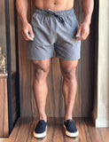 Short Boxer Eleven Basico Texturizado Cinza Chumbo - Henri Store