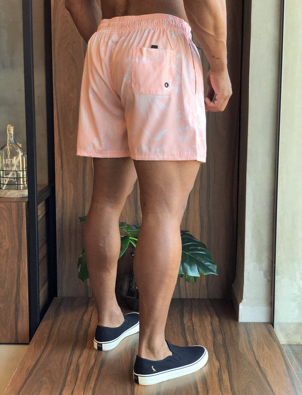 Short Boxer Eleven Candy Flower Coral - Henri Store