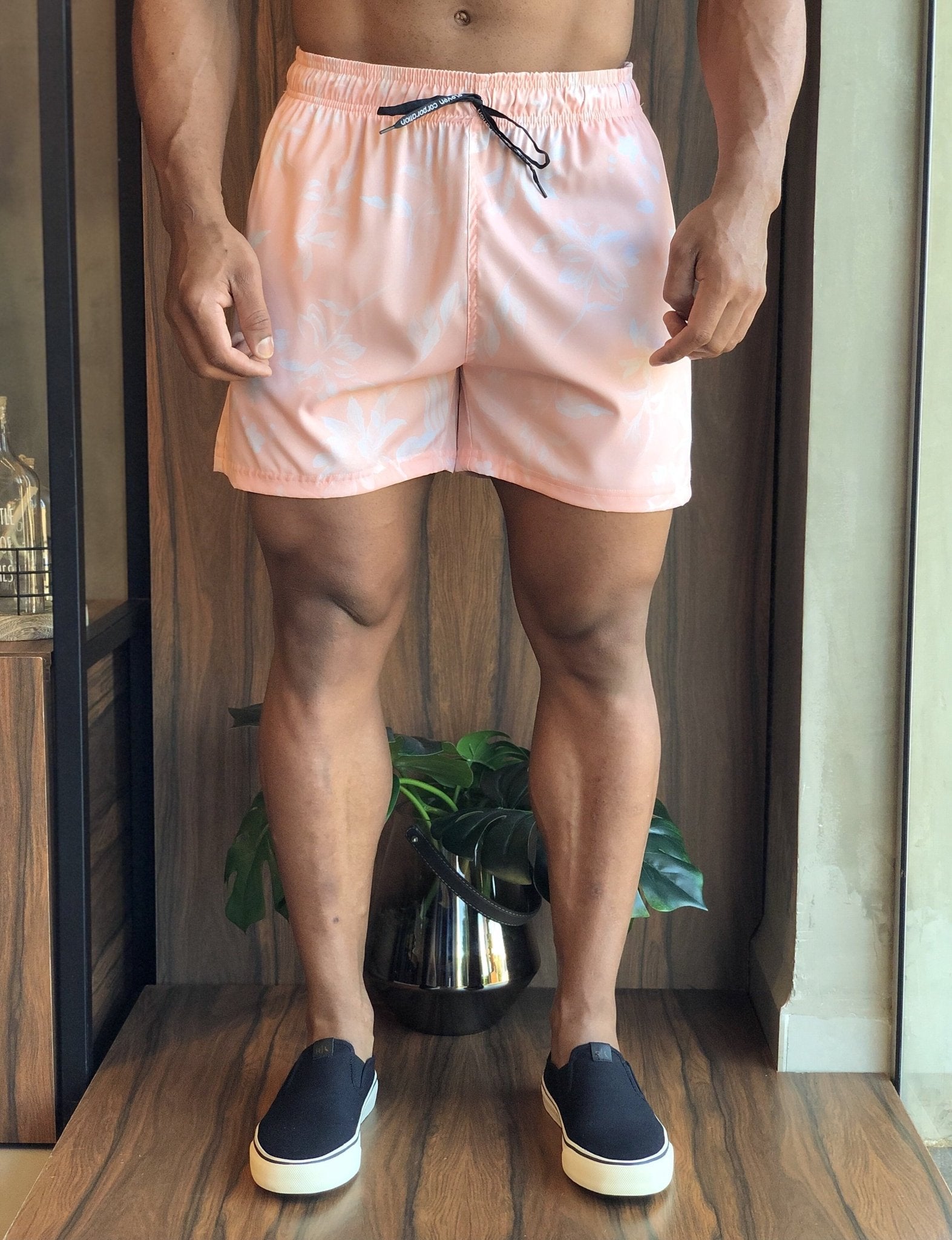 Short Boxer Eleven Candy Flower Coral - Henri Store