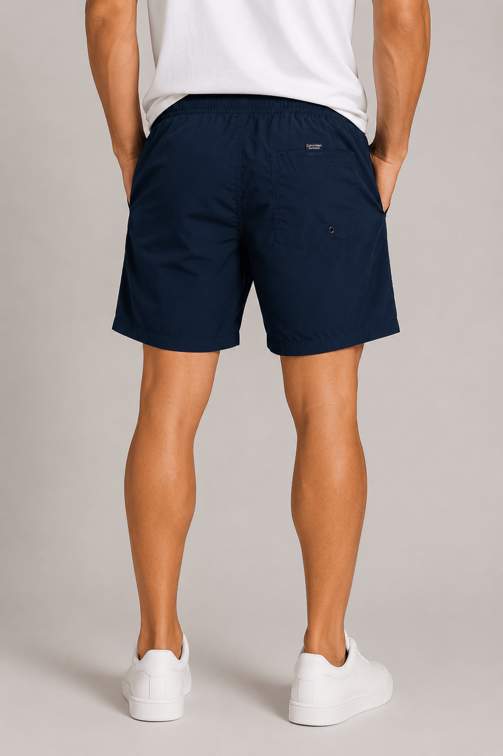 Short Calvin Klein Marinho C/ Logo Lateral - Henri Store