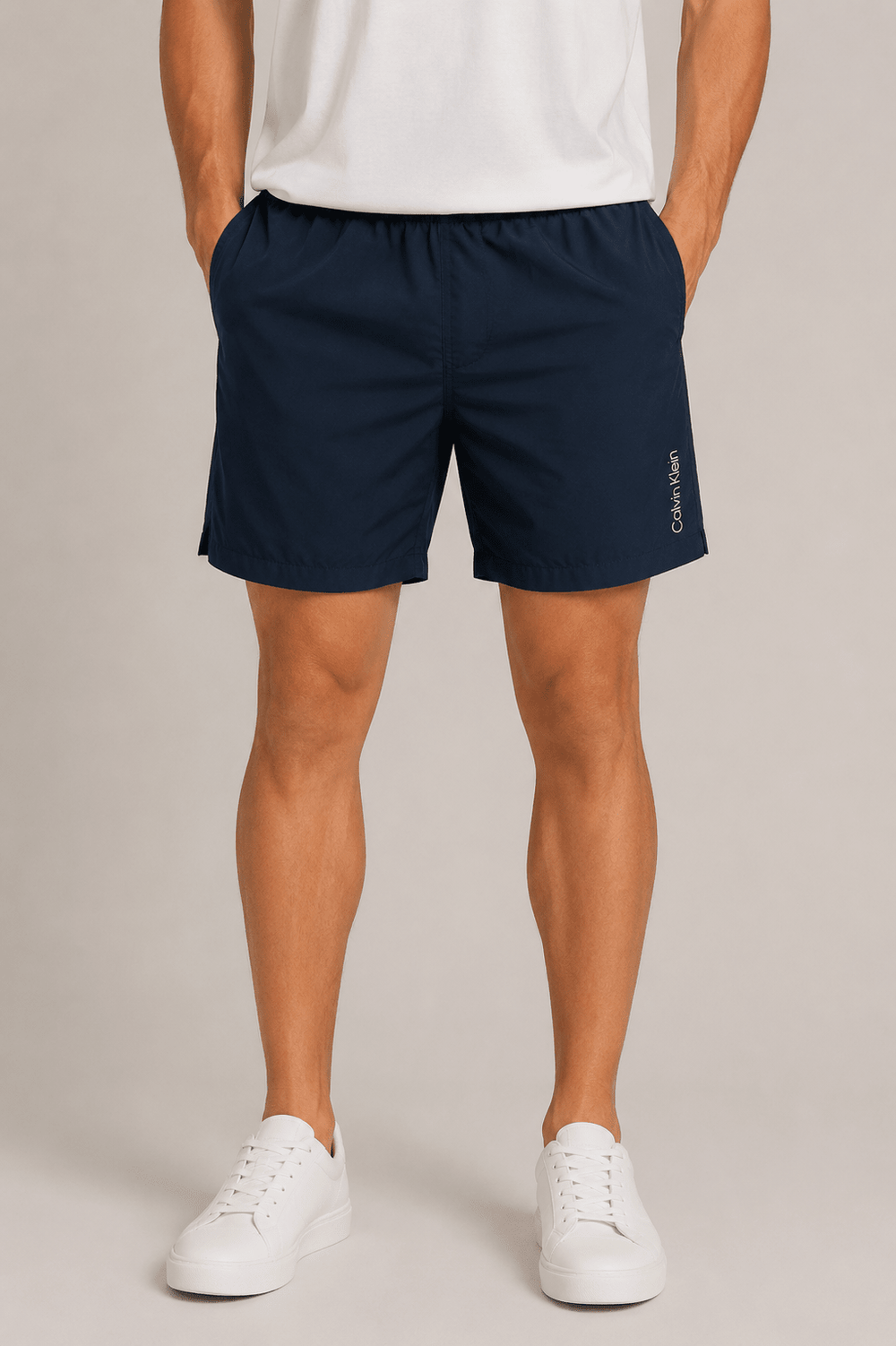 Short Calvin Klein Marinho C/ Logo Lateral - Henri Store