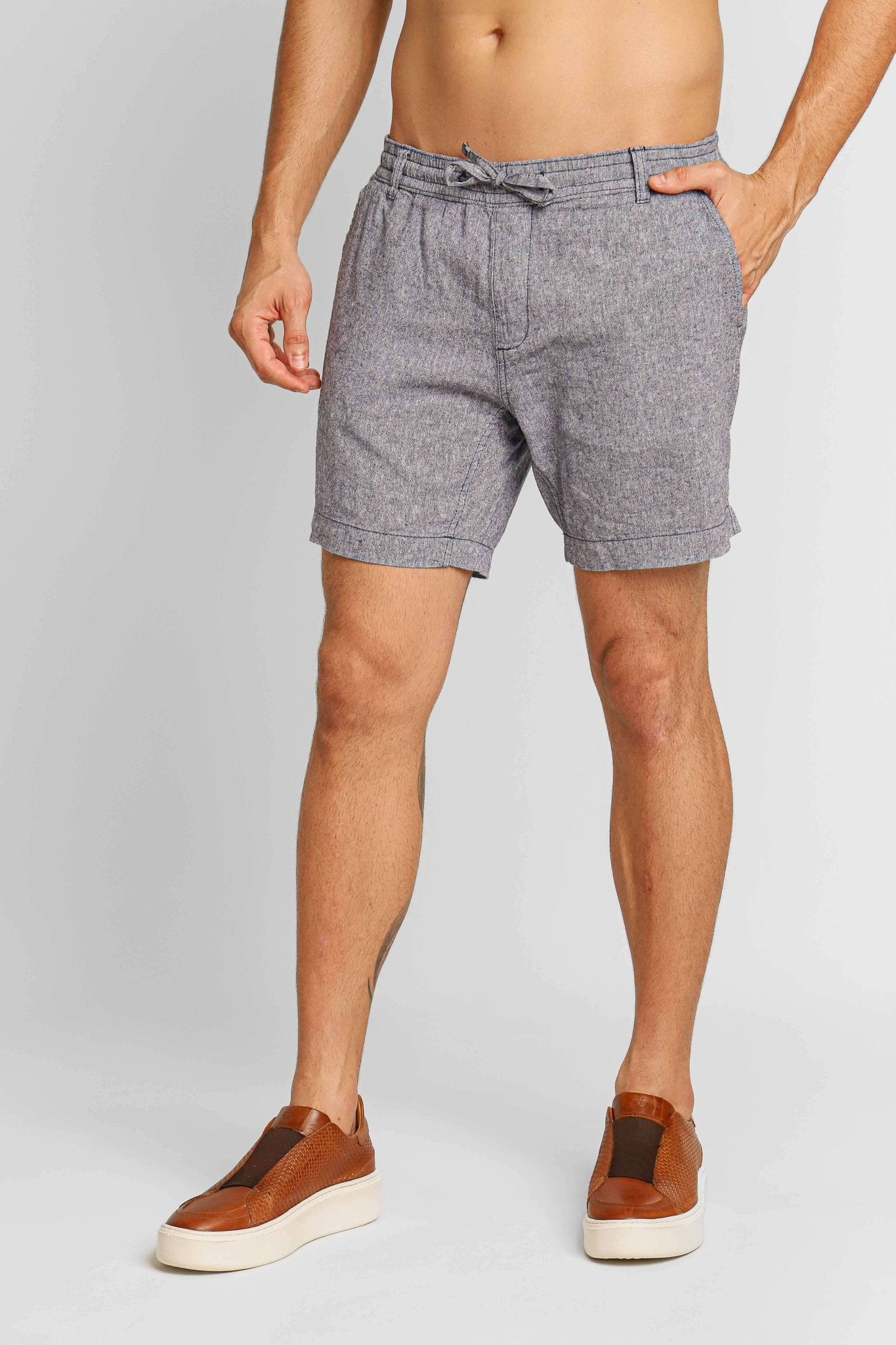 Short Dom Henrico Linho Turim - Henri Store