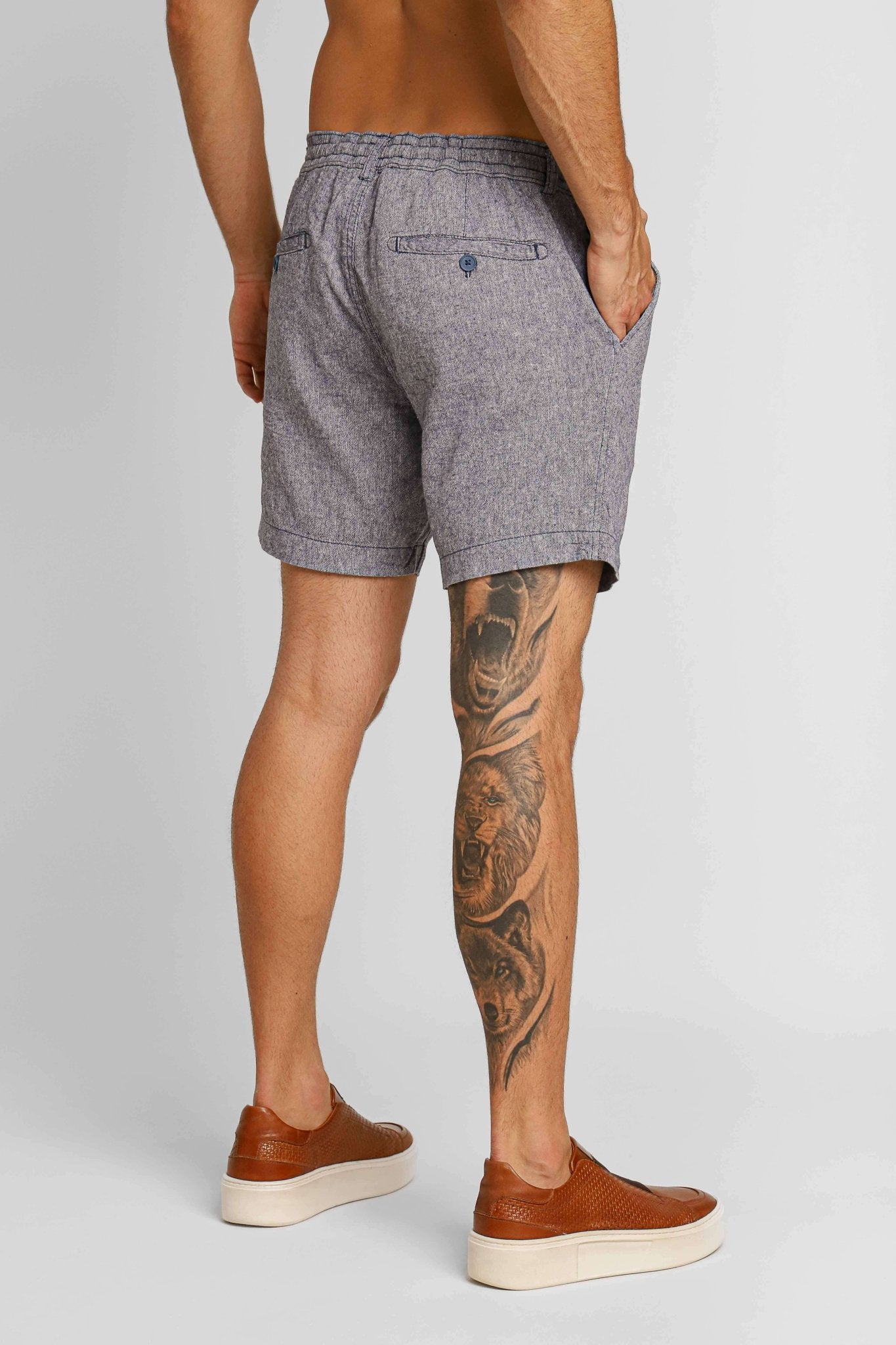 Short Dom Henrico Linho Turim - Henri Store