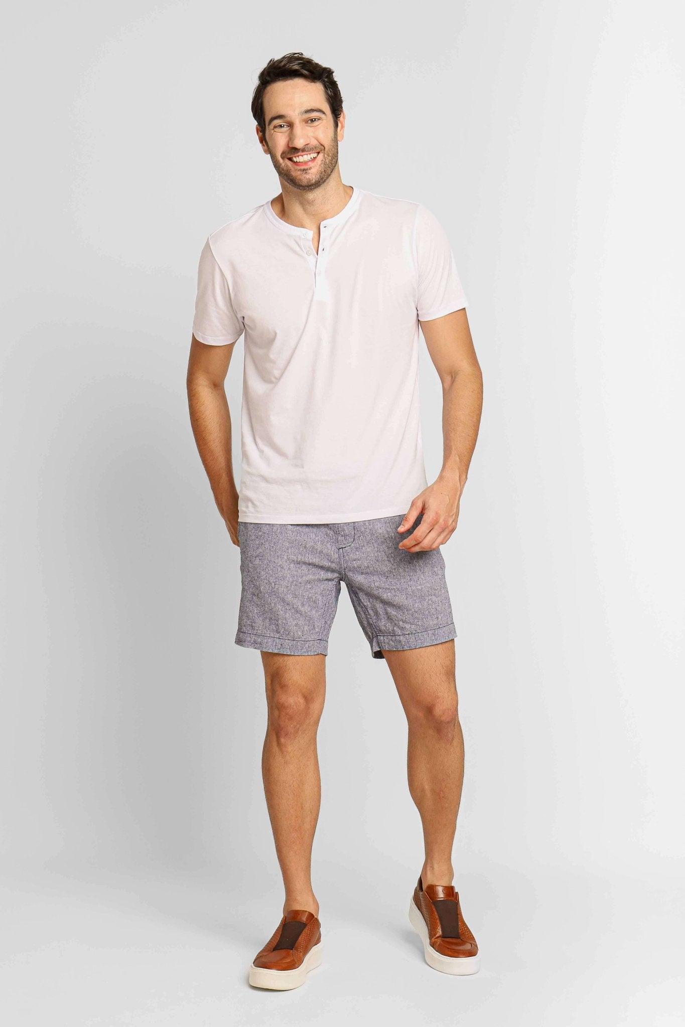 Short Dom Henrico Linho Turim - Henri Store