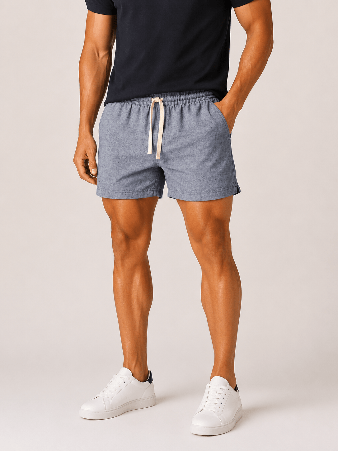 Short Eleven Eco Chambray Azul - Henri Store