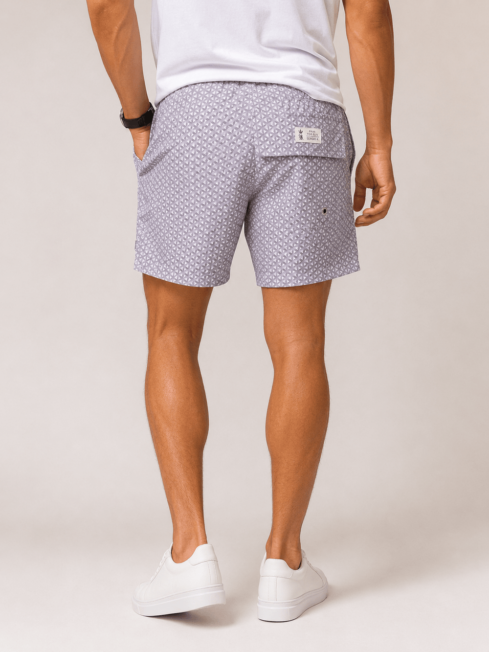 Short Praia Sergio K Estampado Trelica - Henri Store
