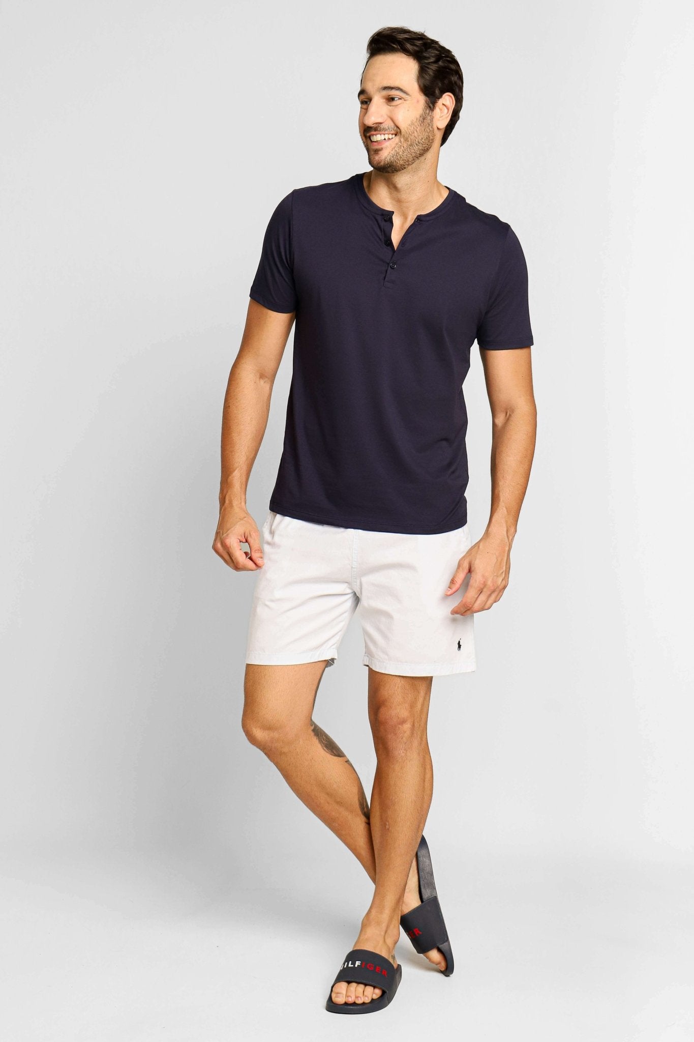 Short RL Sarja Azul Claro - Henri Store