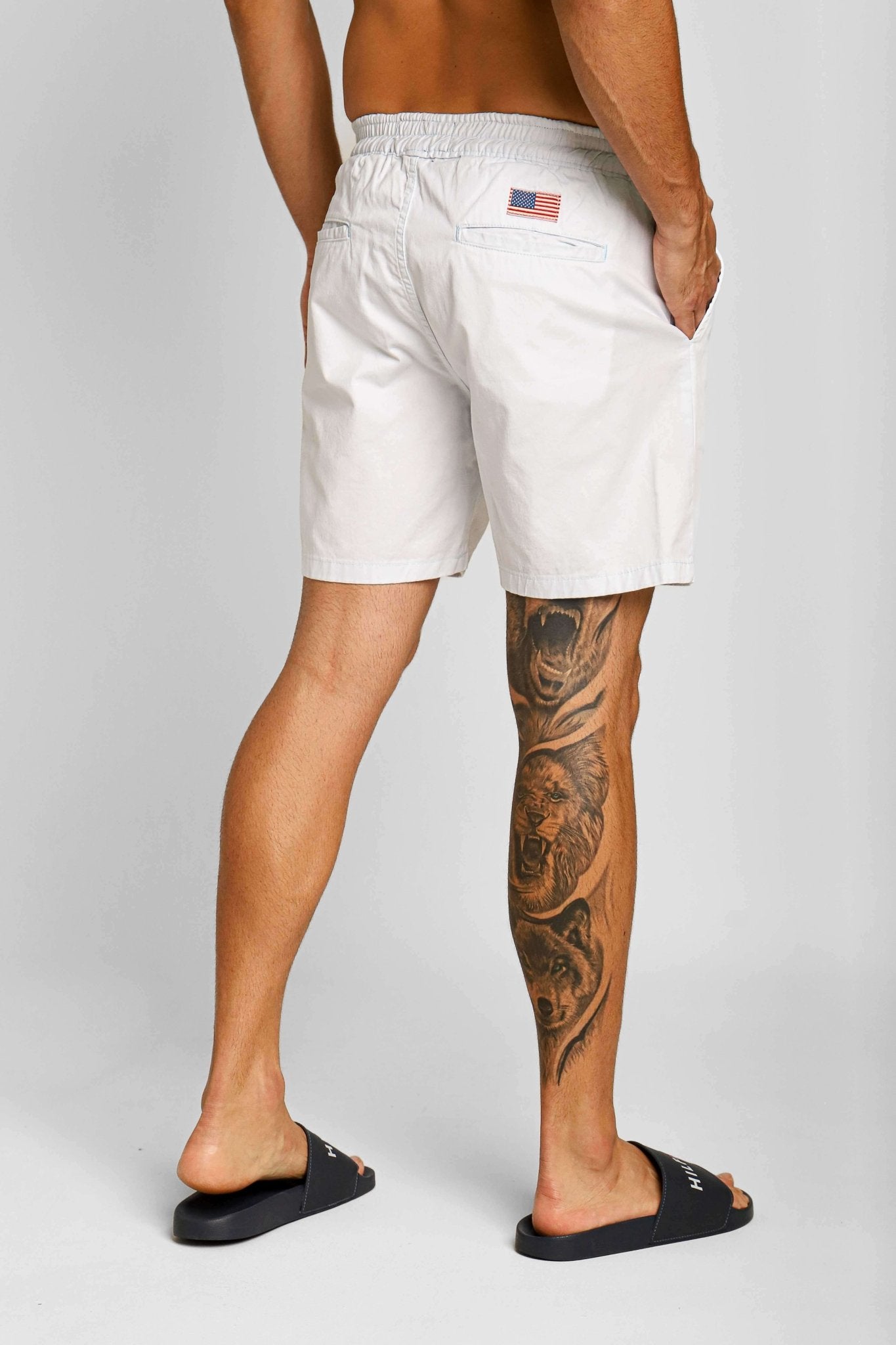 Short RL Sarja Azul Claro - Henri Store