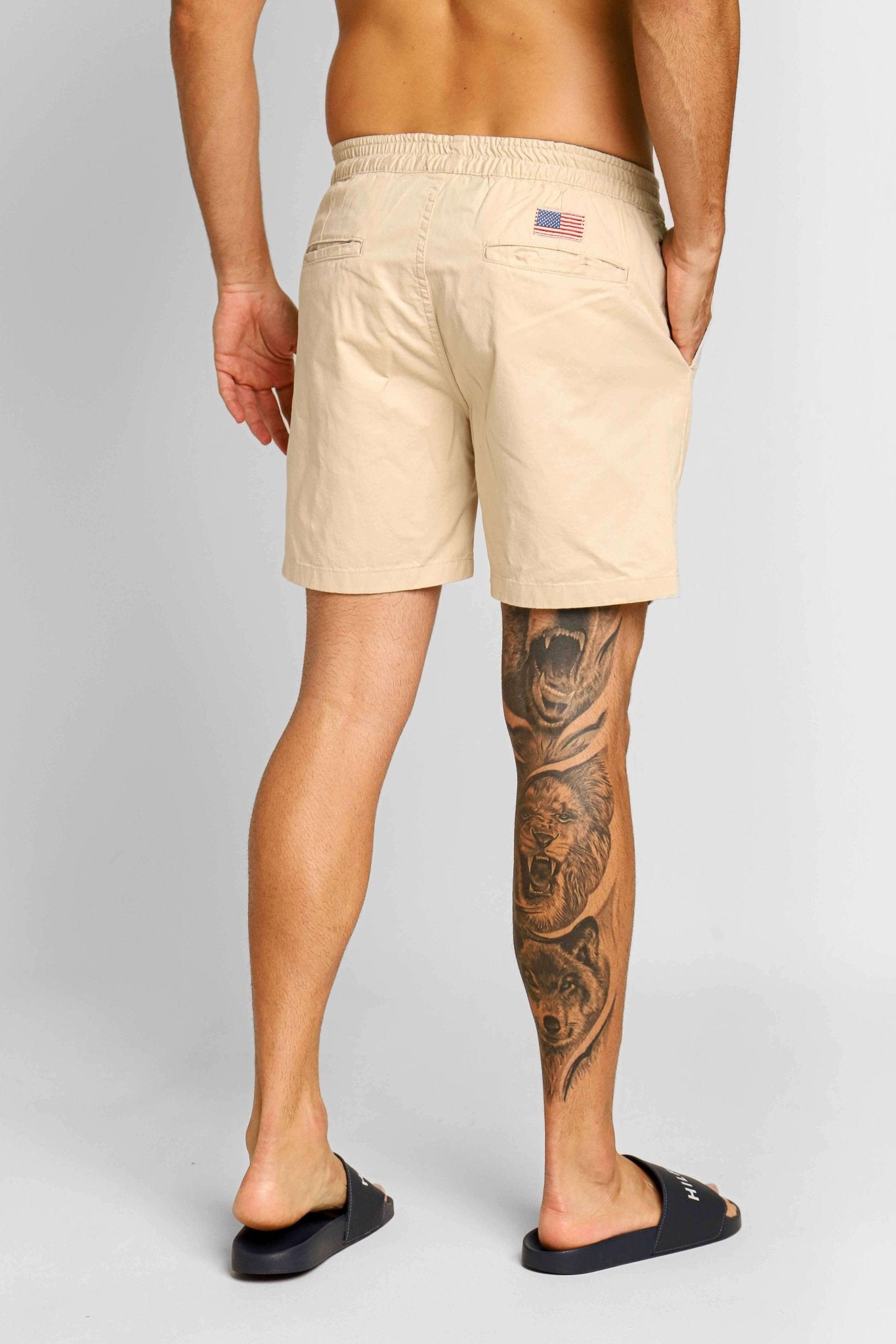 Short RL Sarja Bege - Henri Store