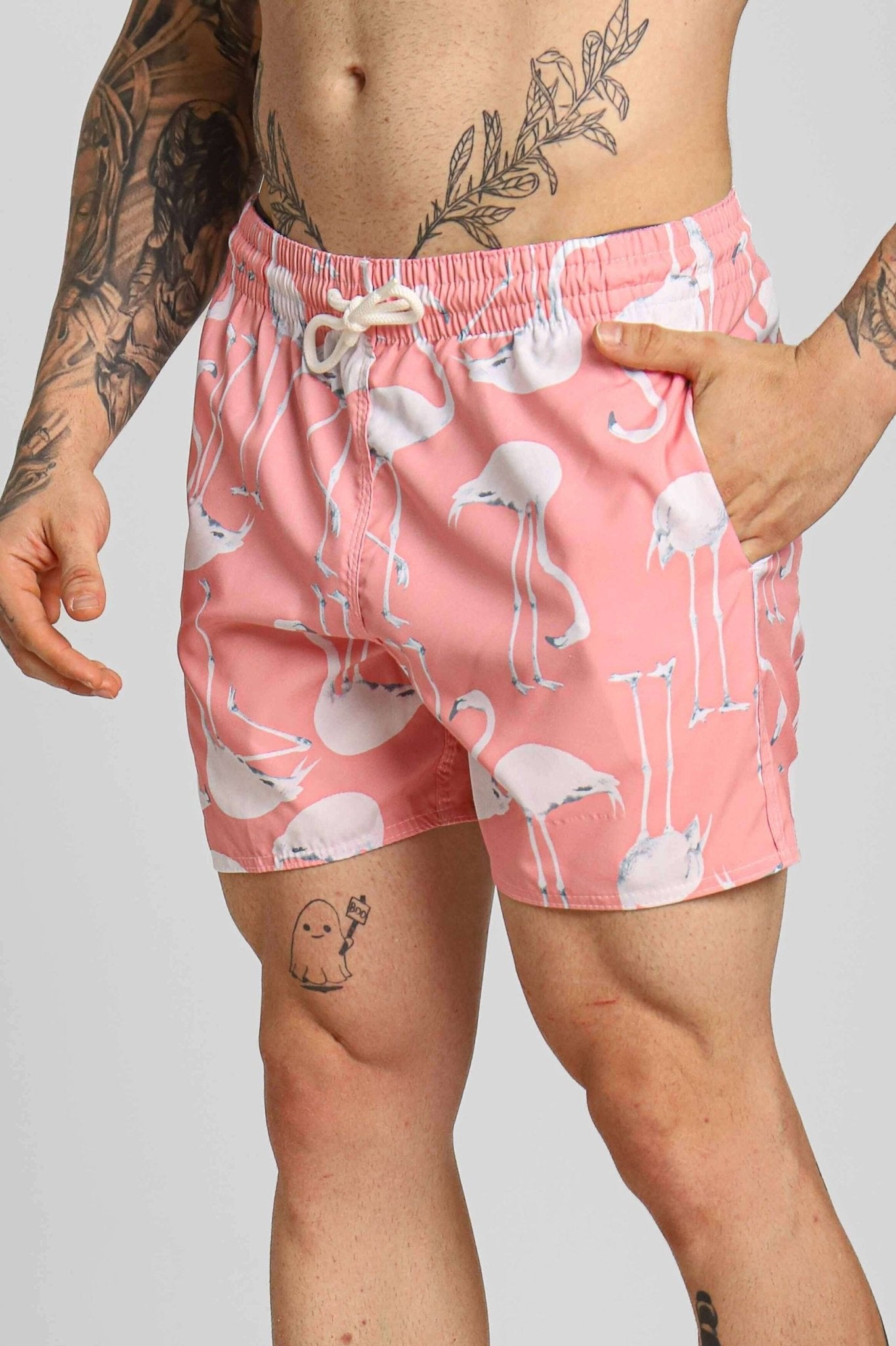 Short Scavo Estampado Rosa - Henri Store