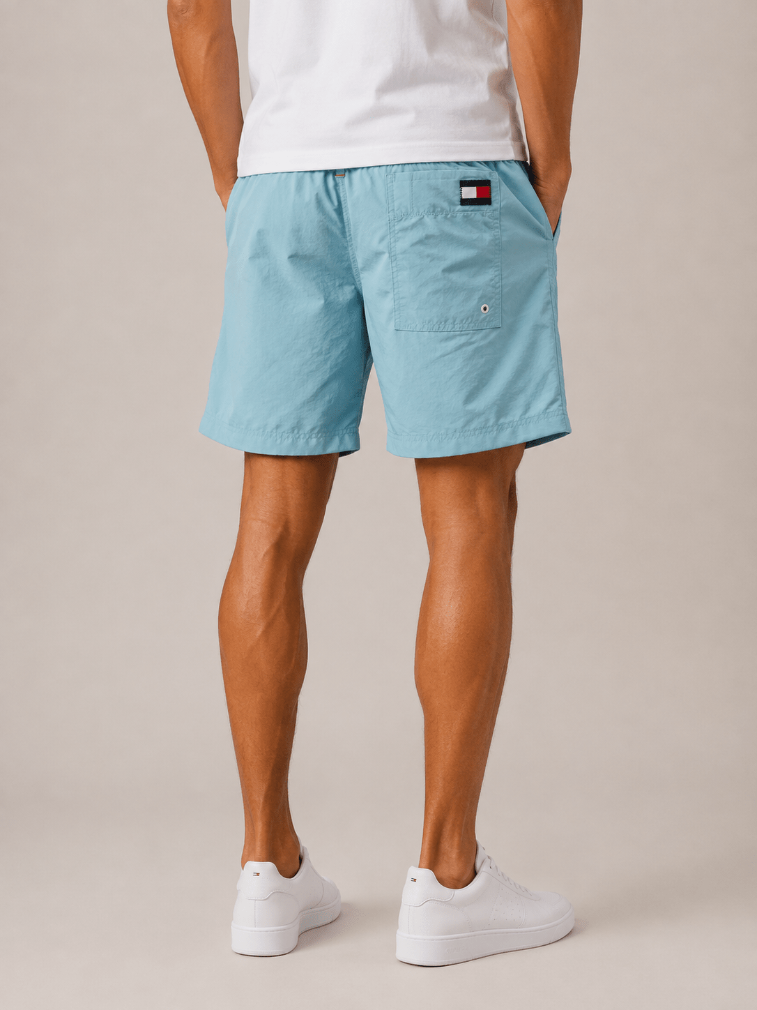 Short Tommy Hilfiger Azul Claro Sf Medium Drawstring - Henri Store