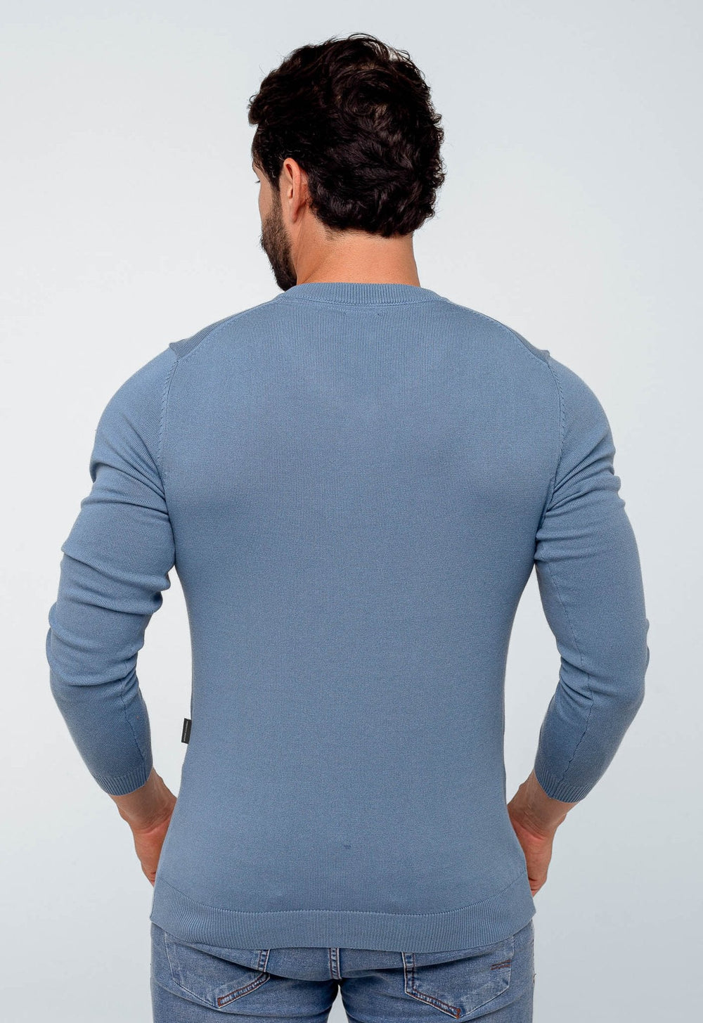 Suéter Armani Exchange Básico Azul Capri - Henri Store