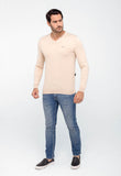 Suéter Armani Exchange Básico Bege LIVE - Henri Store