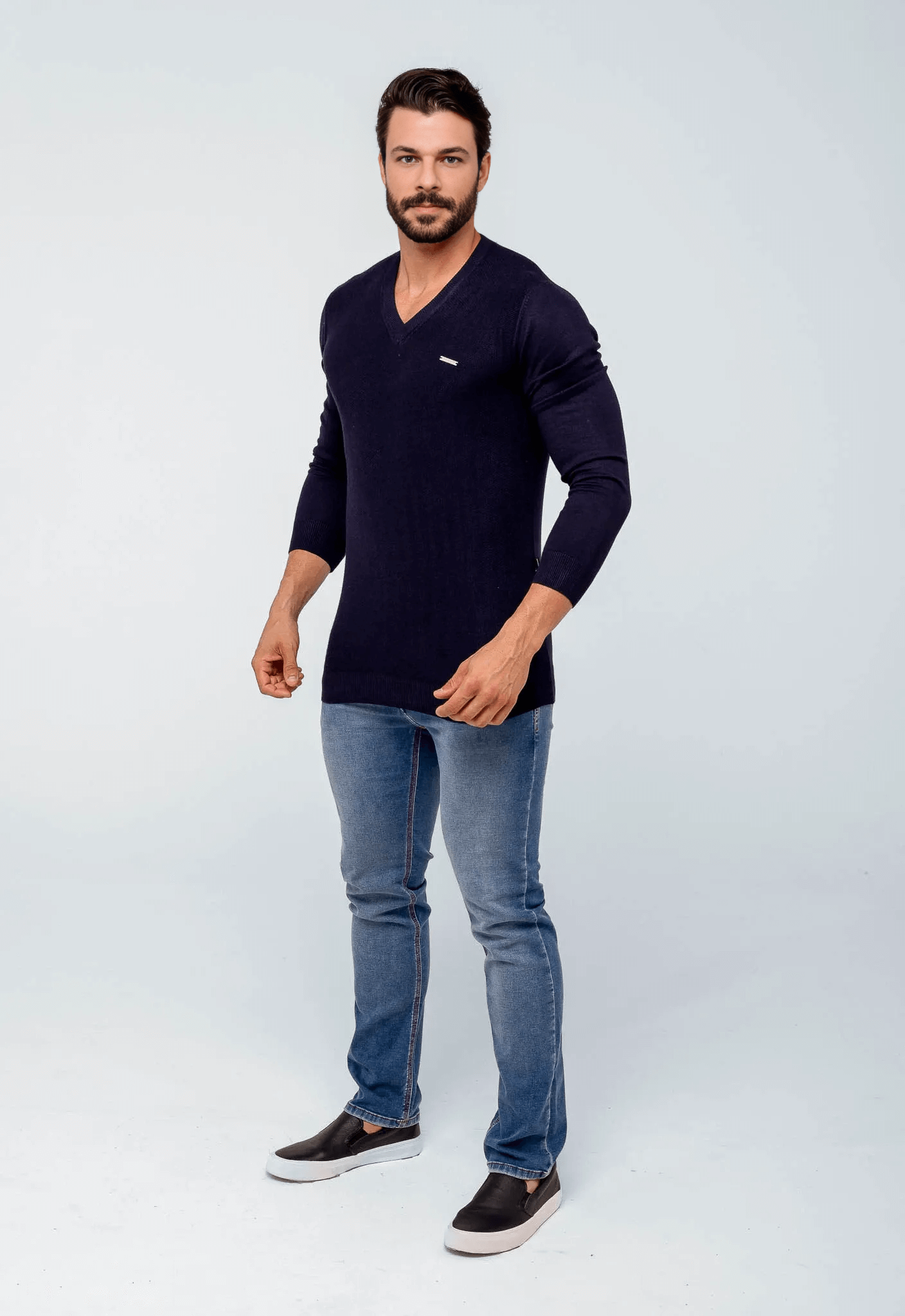 Suéter Armani Exchange Básico Gola V - Live - Henri Store