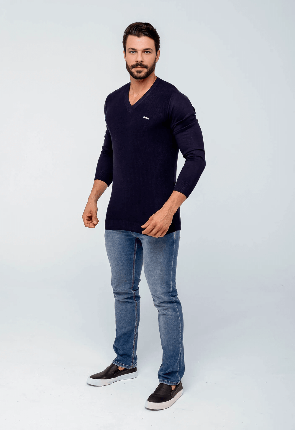Suéter Armani Exchange Básico Gola V - Live - Henri Store
