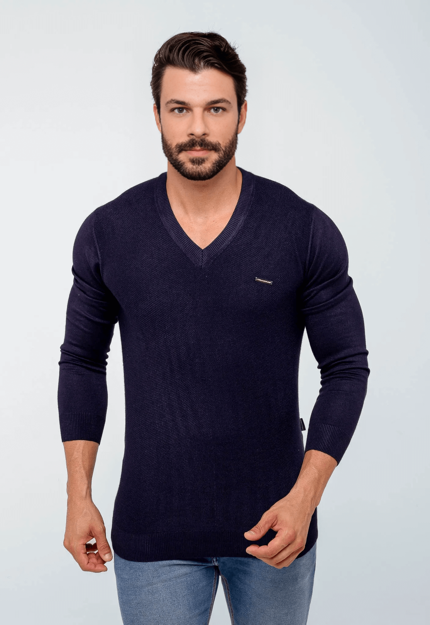 Suéter Armani Exchange Básico Gola V - Live - Henri Store