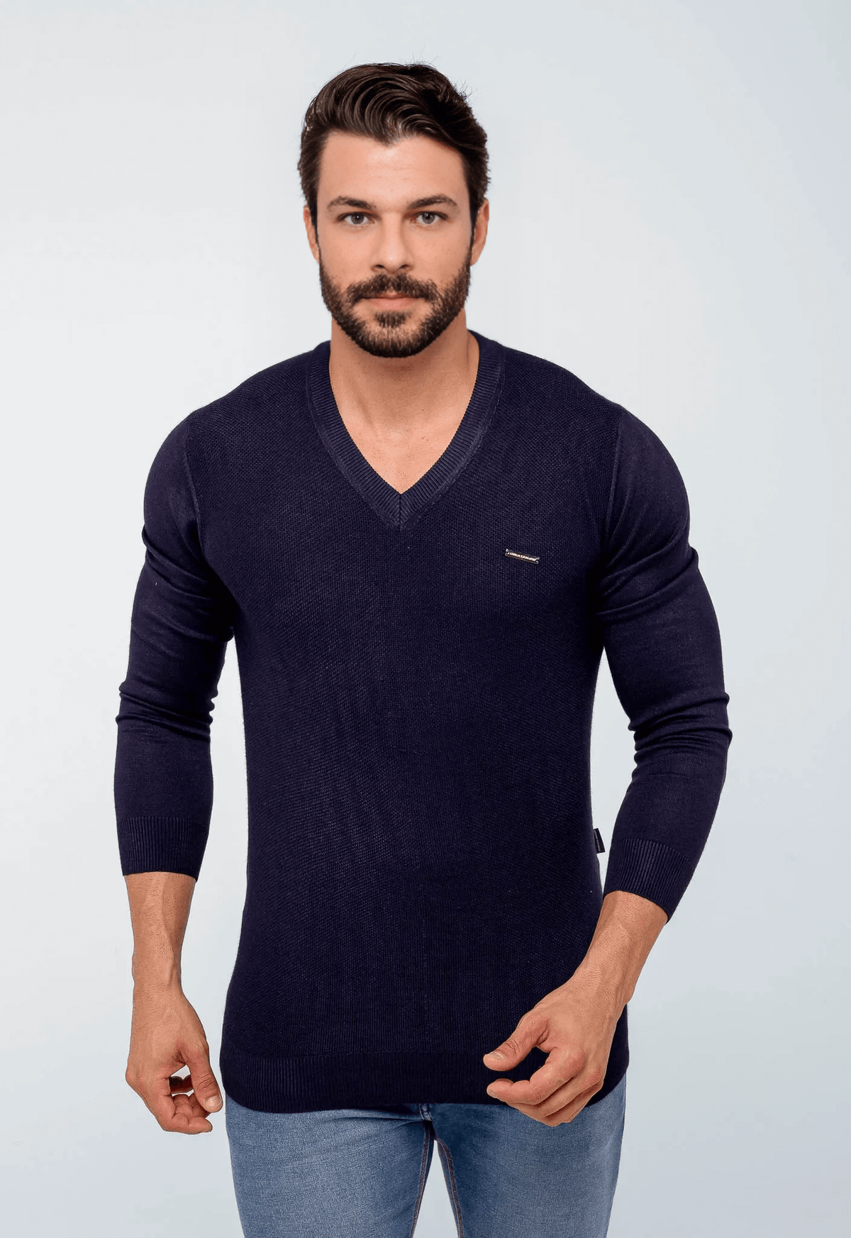 Suéter Armani Exchange Básico Gola V - Live - Henri Store
