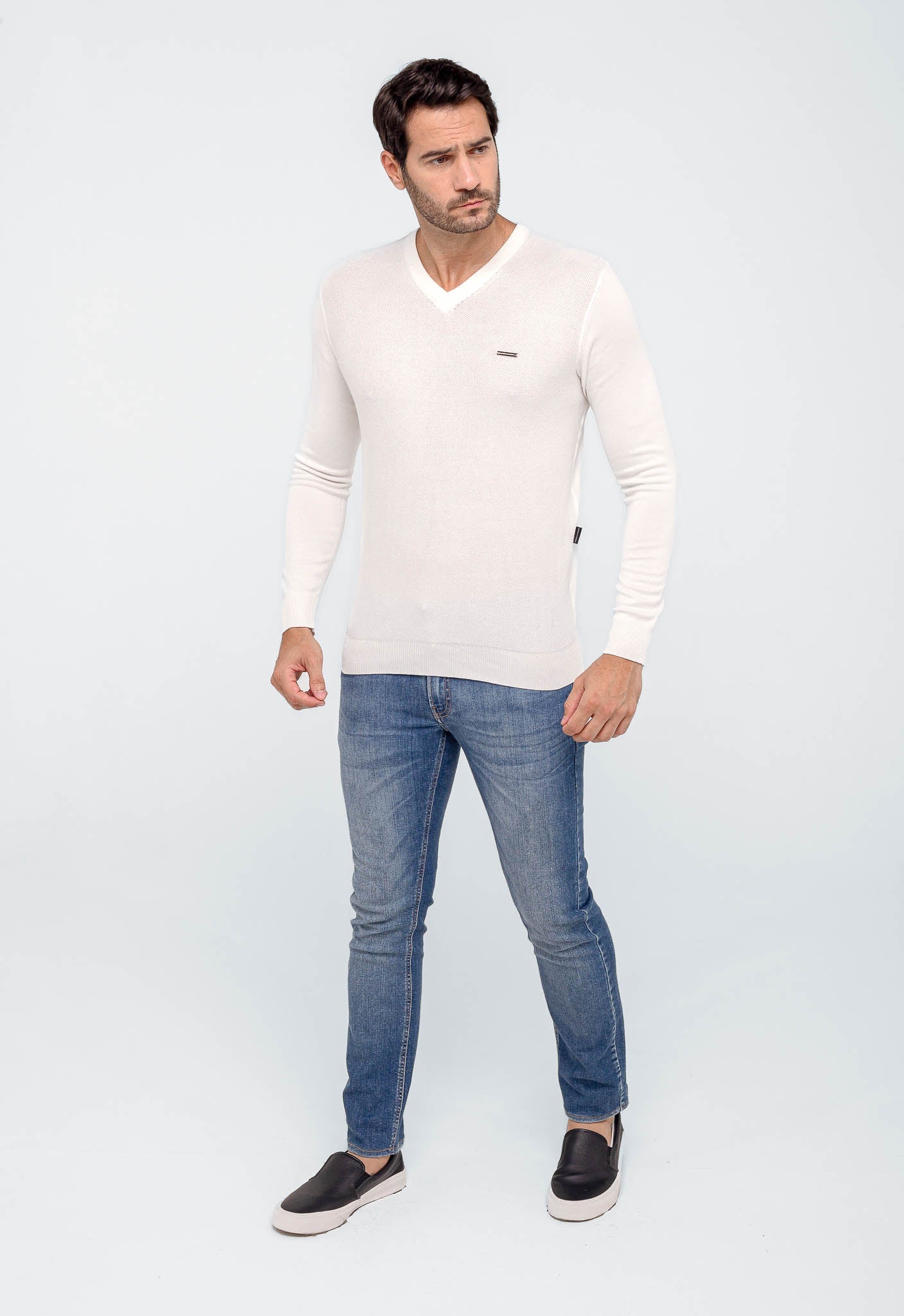 Suéter Armani Exchange Básico Gola V - Live - Henri Store