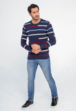 Suéter Armani Exchange Básico Listrado - Live - Henri Store