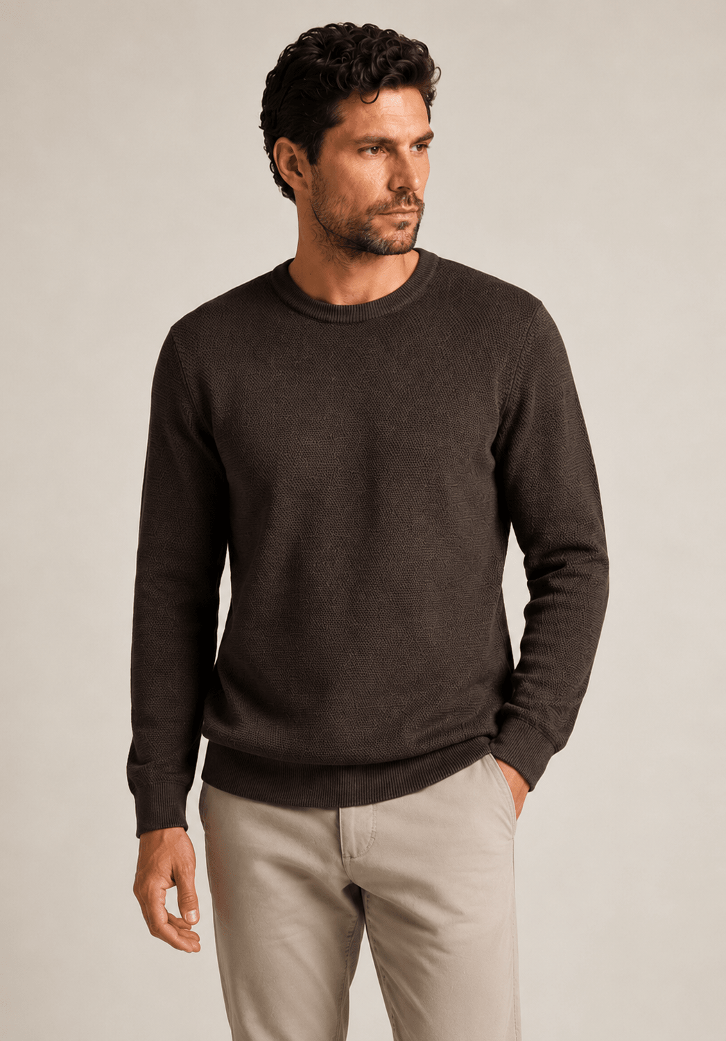 Sueter Calvin Klein Tricot Ponto Arroz - Henri Store