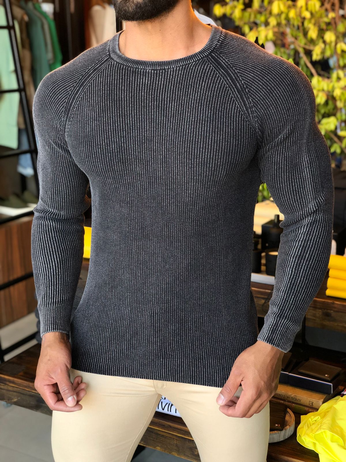 Sueter Dom Henrico Preto - Henri Store