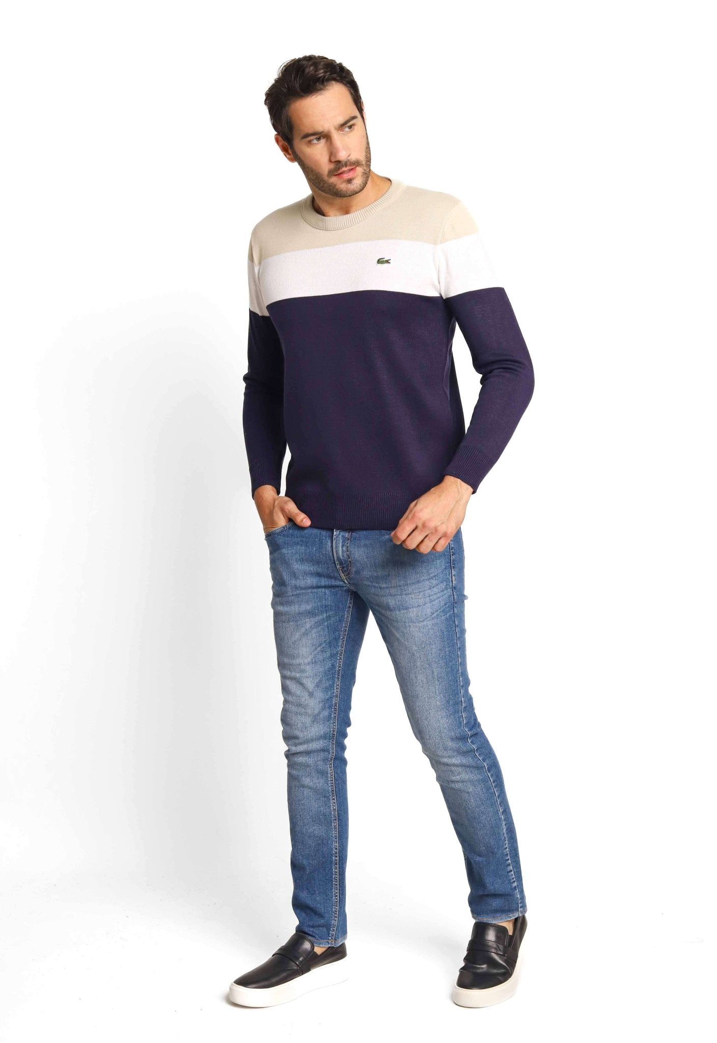Suéter Lacoste Regular Fit Listrado - Henri Store