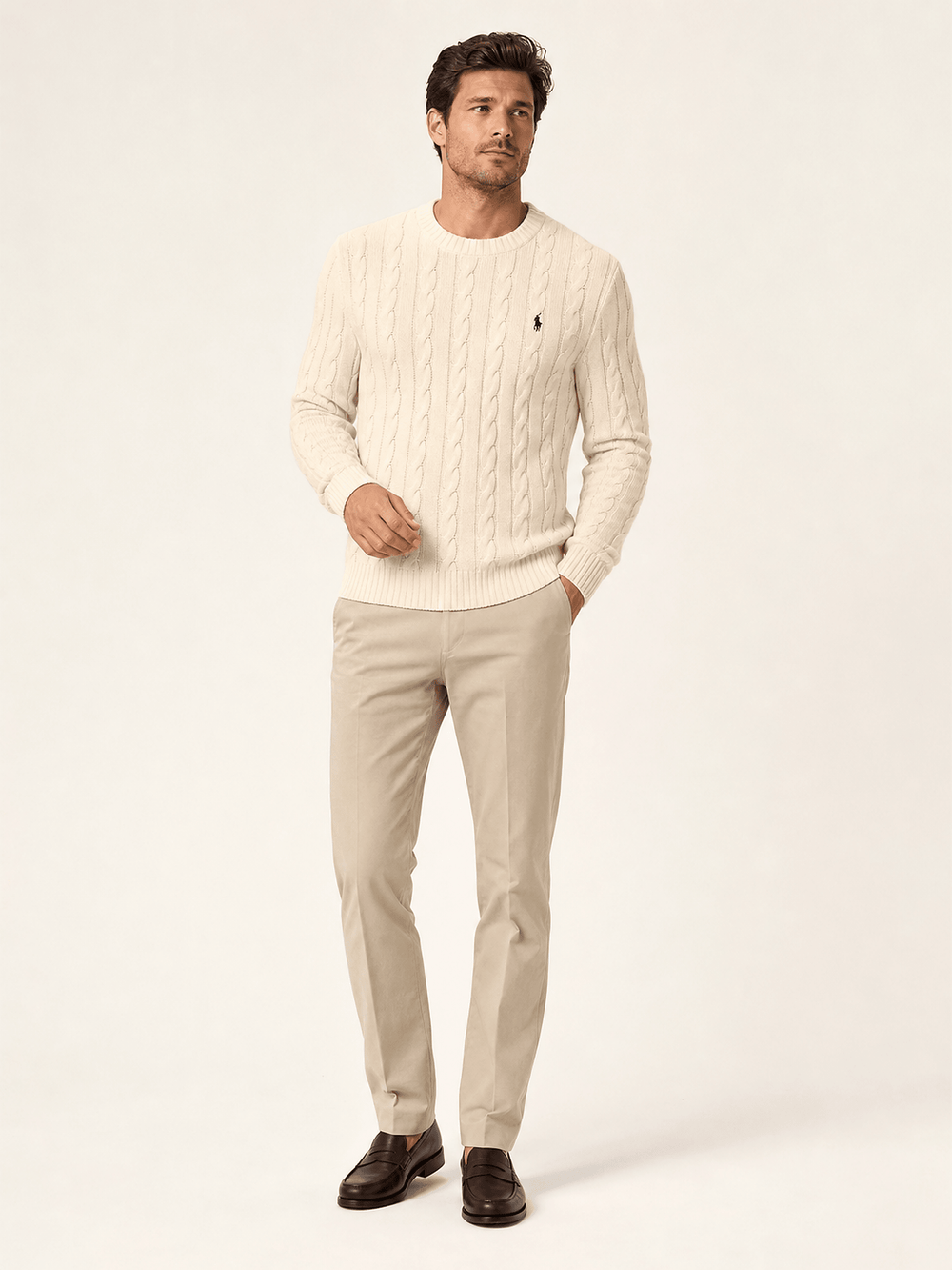 Suéter Ralph Lauren Bege Claro - Henri Store