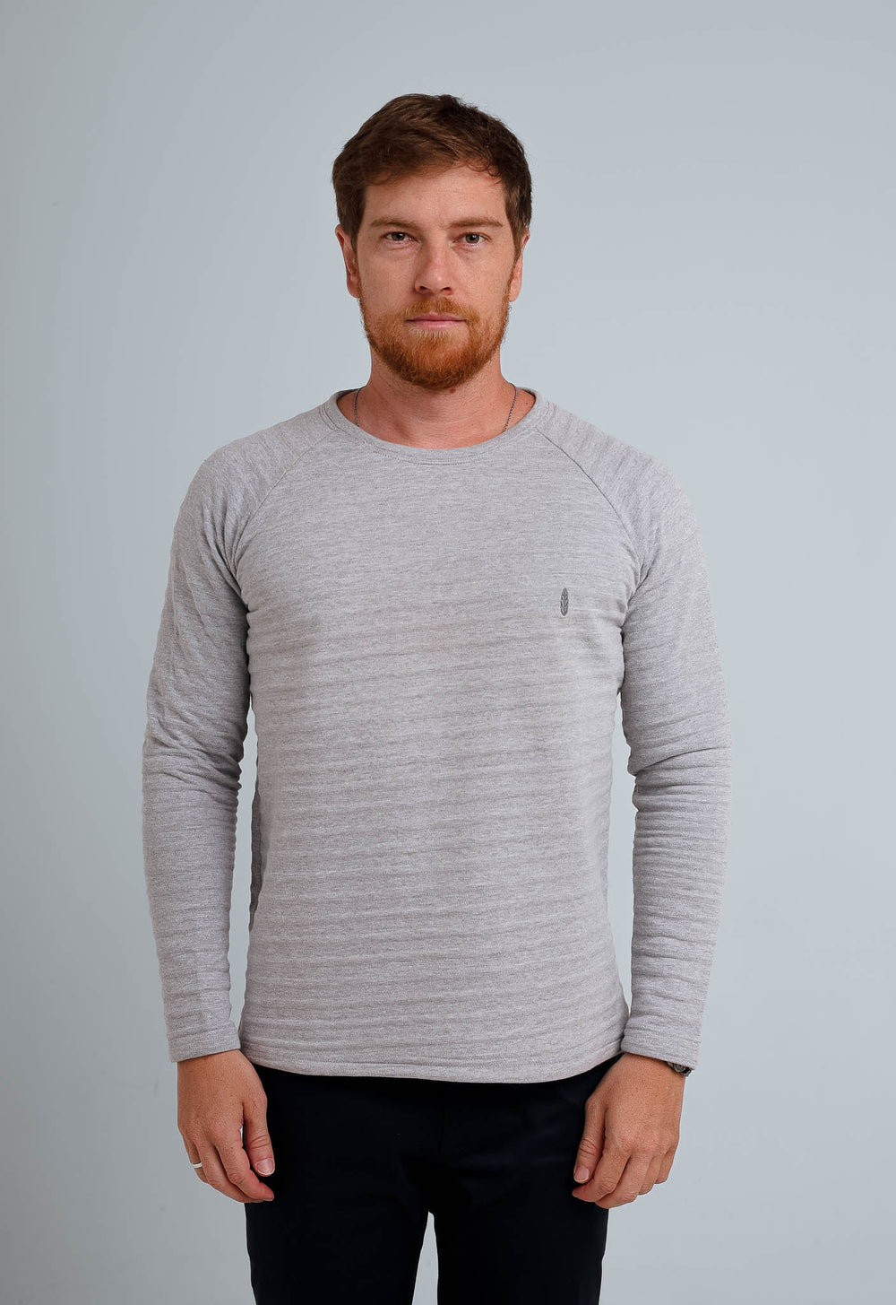 Suéter Red Feather Stripes Raglan Mescla - Henri Store