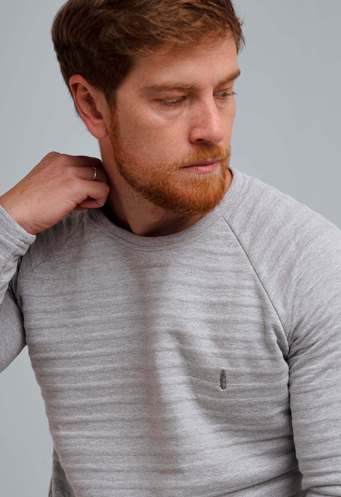 Suéter Red Feather Stripes Raglan Mescla - Henri Store