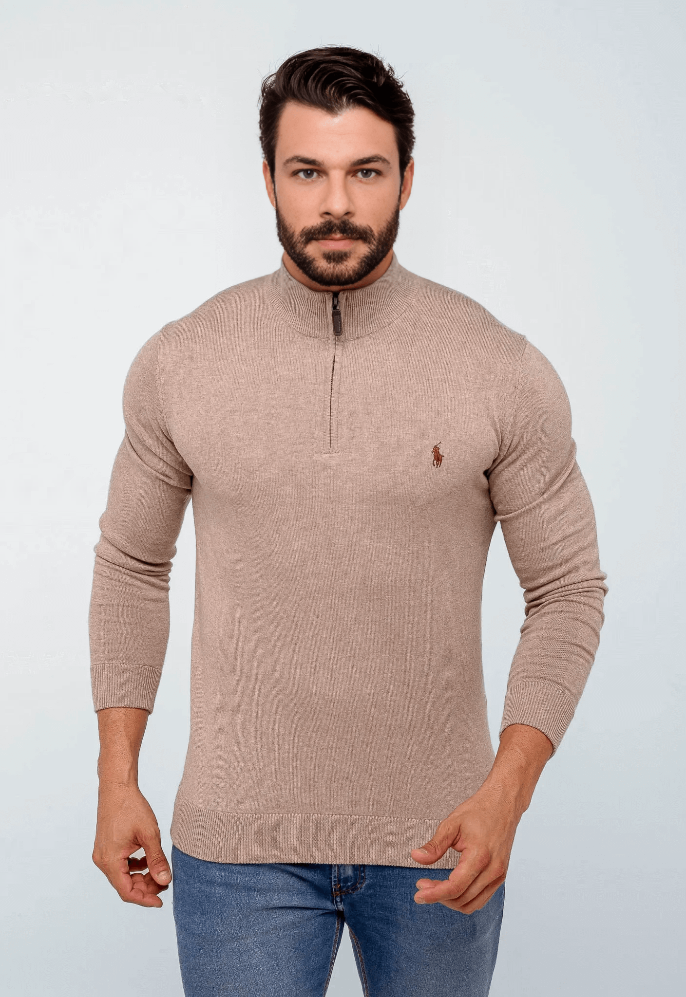 Suéter RL Básico Gola Zíper - Henri Store