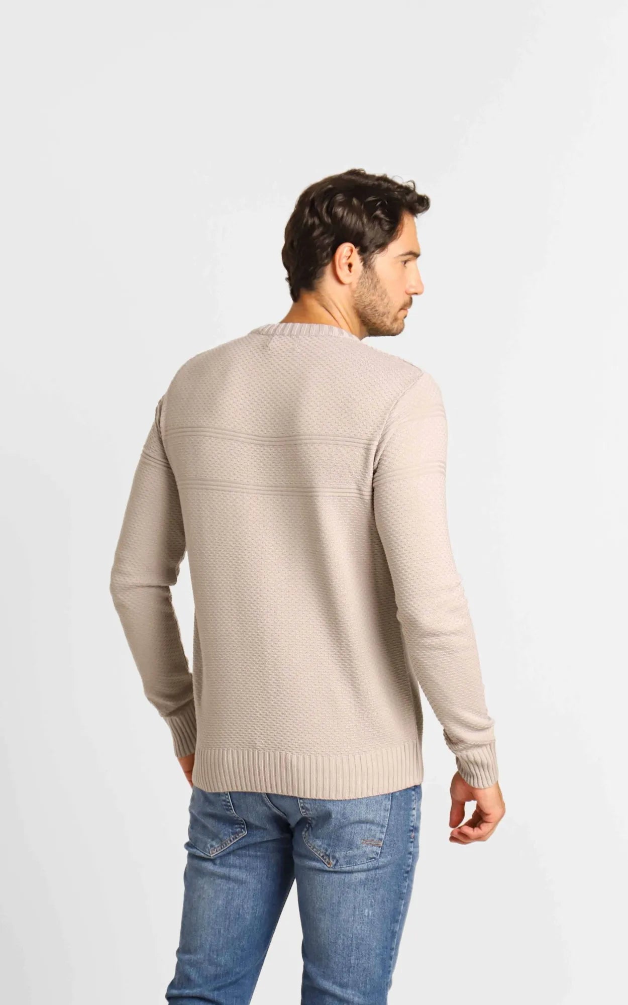 Suéter RL Detalhado Cinza C/ Poney Preto - LIVE - Henri Store