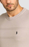 Suéter RL Detalhado Cinza C/ Poney Preto - LIVE - Henri Store