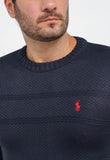 Suéter RL Detalhado Marinho C/ Poney Vermelho - Henri Store