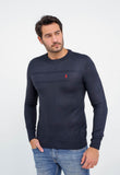 Suéter RL Detalhado Marinho C/ Poney Vermelho - Henri Store