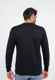 Suéter RL Detalhado Preto C/ Poney Branco LIVE - Henri Store