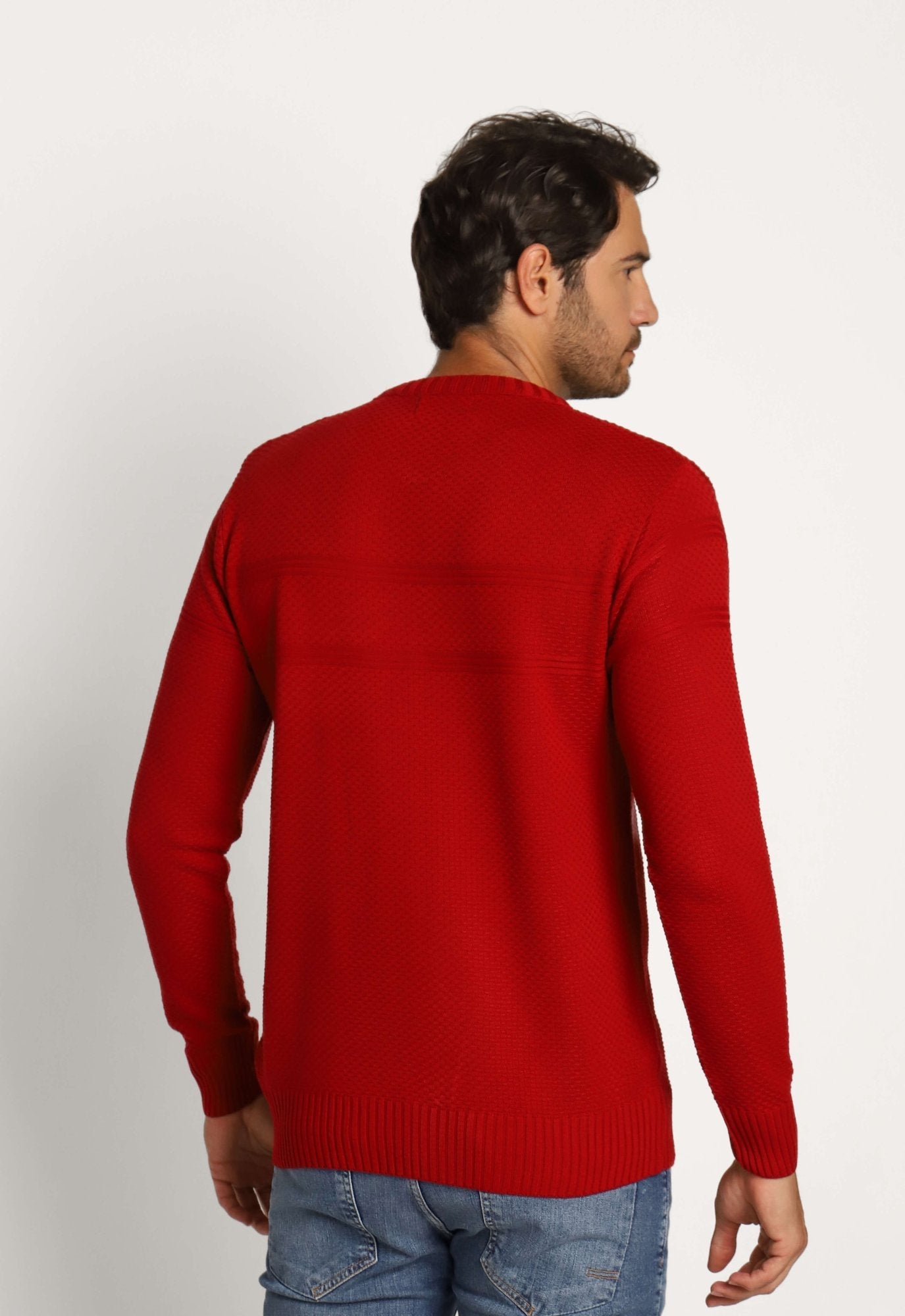 Suéter RL Detalhado Vermelho C/ Poney Branco - Henri Store