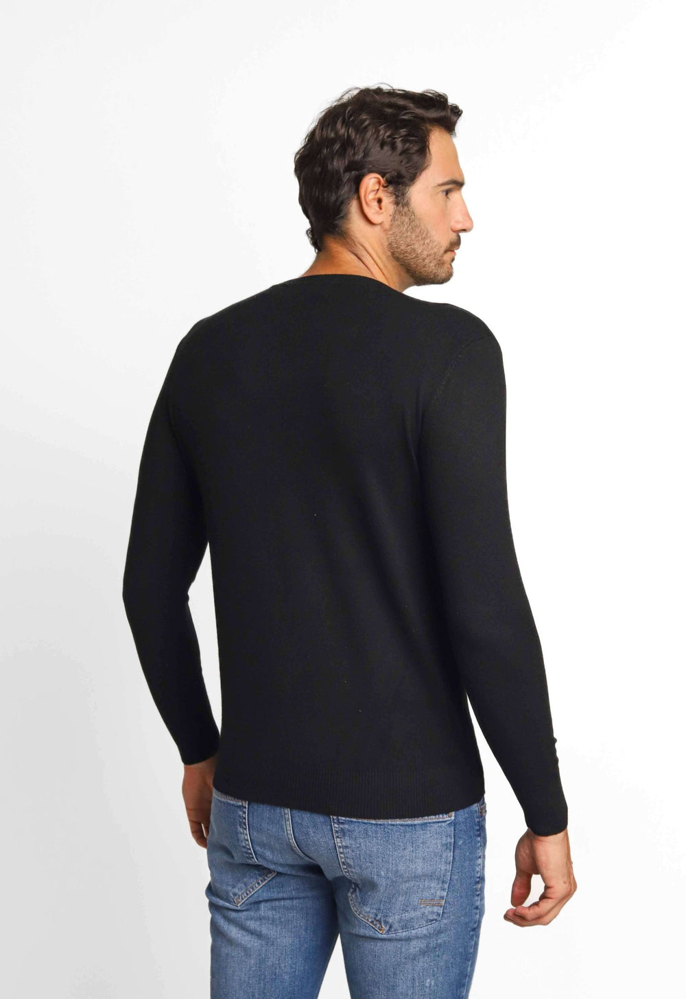 Suéter RL Gola V Preto - Henri Store
