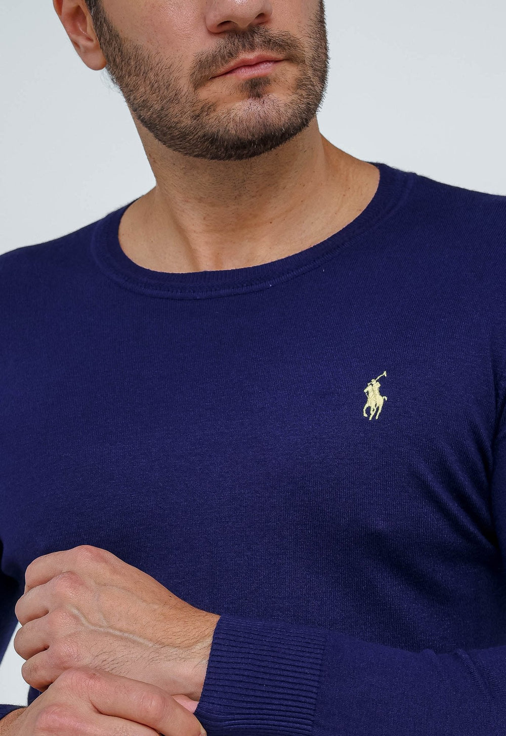 Suéter RL Marinho C/ Ponei Amarelo - Henri Store