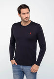 Suéter RL Preto C/ Ponei Vermelho - Henri Store
