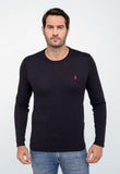 Suéter RL Preto C/ Ponei Vermelho - Henri Store