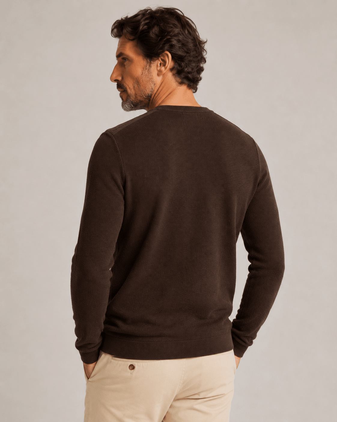 Suéter Sergio K Tricot Detalhe Camurça - Henri Store