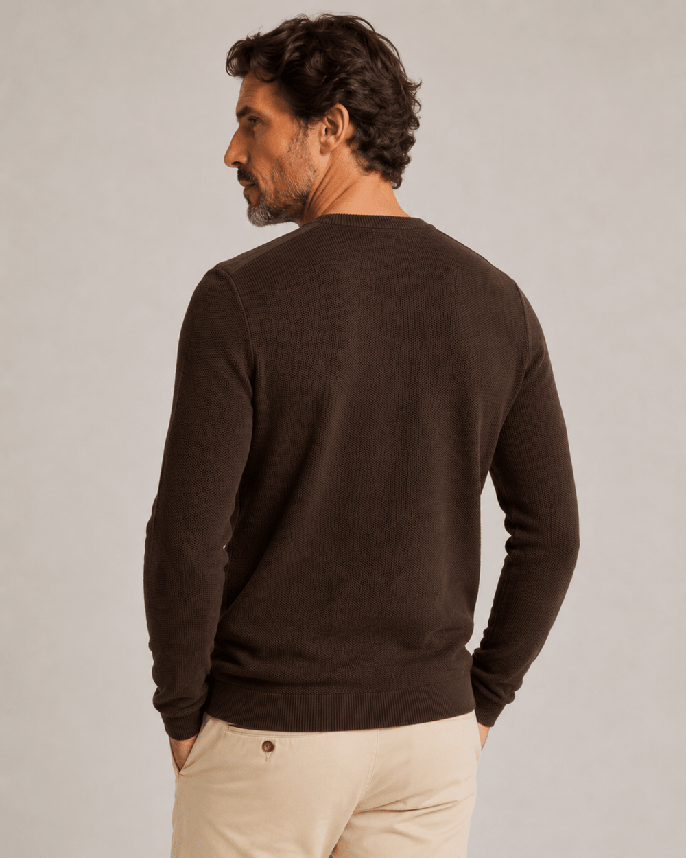 Suéter Sergio K Tricot Detalhe Camurça - Henri Store
